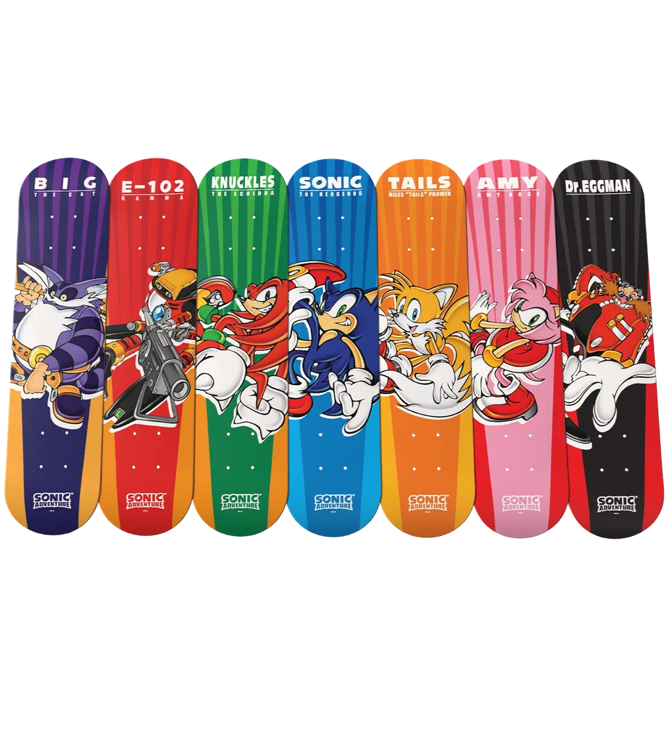 limited-run-sonic-adventure-skate-deck-sonic-the-hedgehog-board image 1