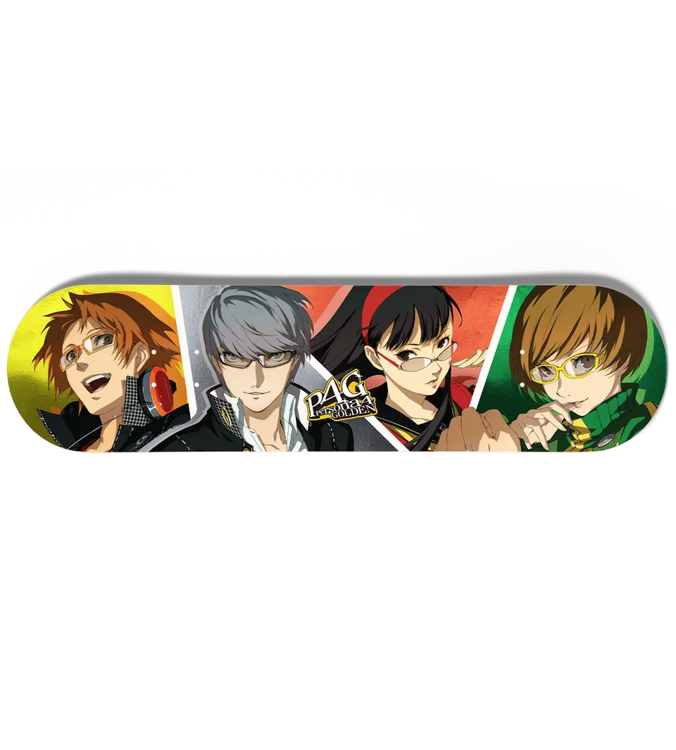 limited-run-persona-4-golden-foil-skateboard-deck image 1