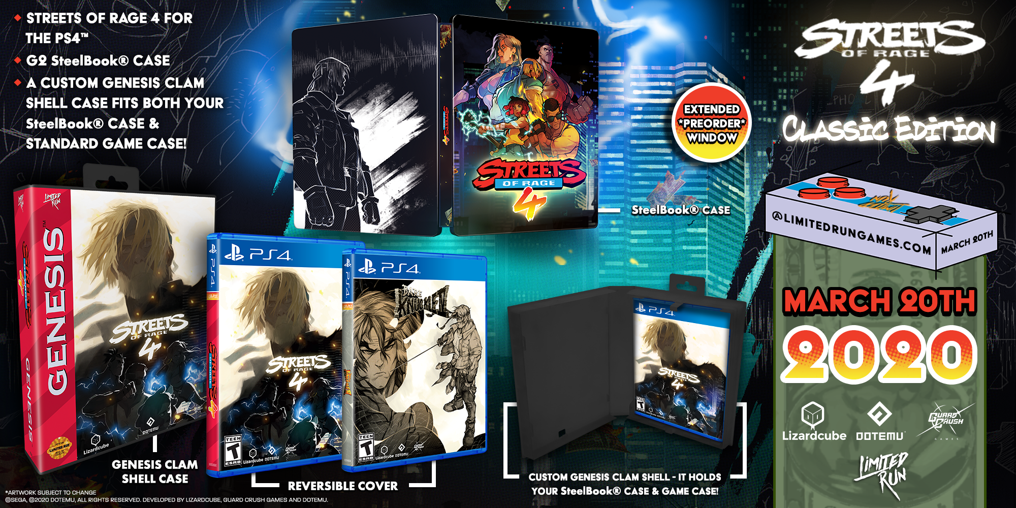 limited-run-332-streets-of-rage-4-ps4-classic-edition-steelbook image 2