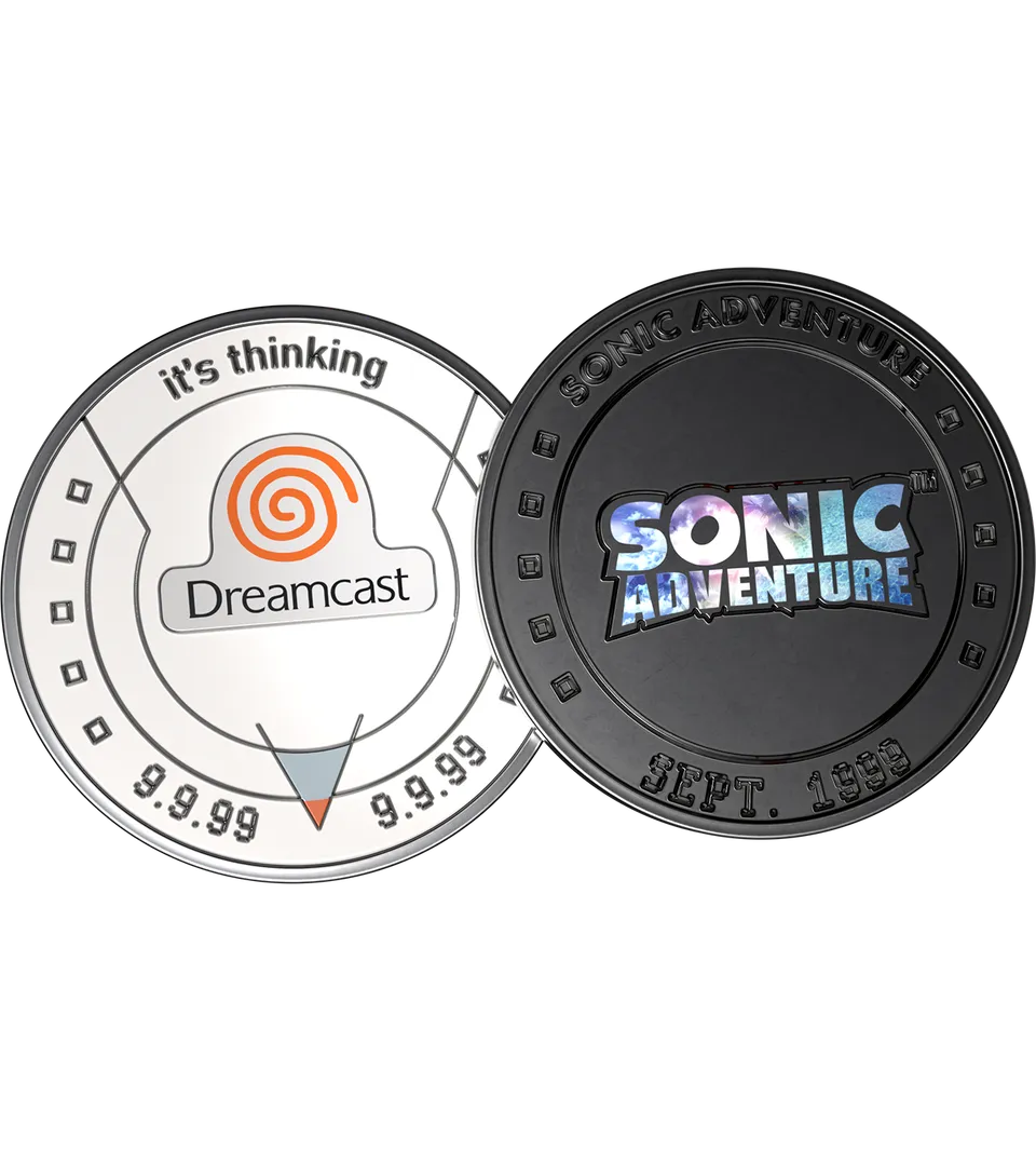 sonic-adventure-gedenkm-nze-sammler-coin-merch-figur image 1