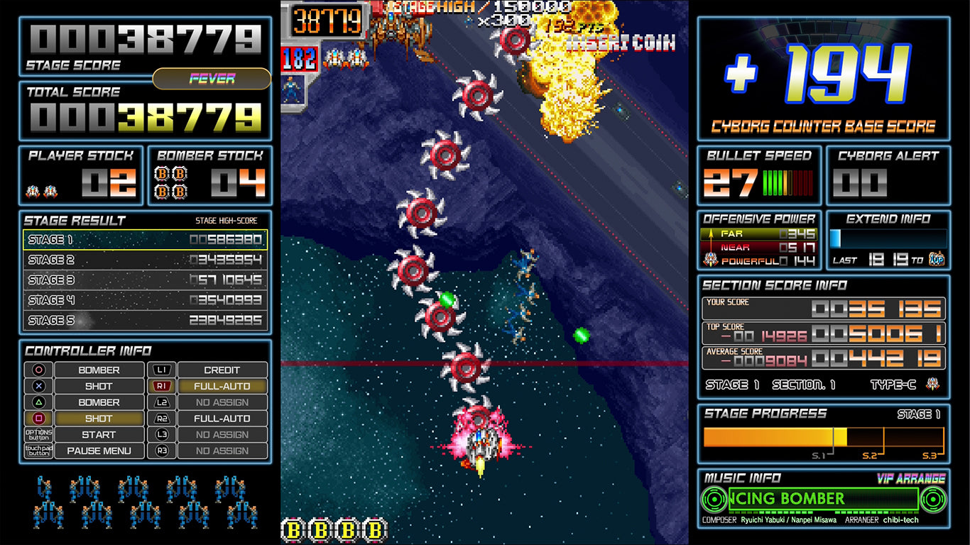 limited-run-398-dangun-feveron-ps4-spiel-shoot-em-up image 6
