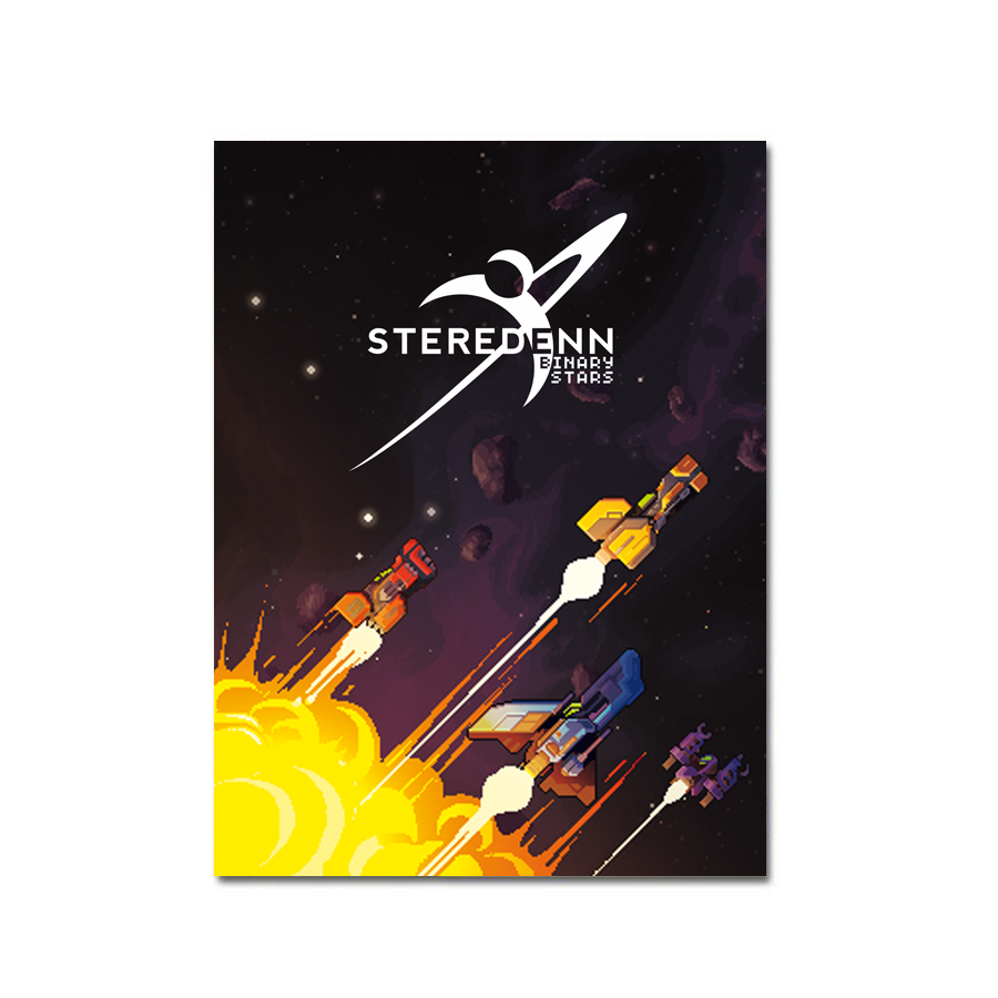 strictly-limited-steredenn-binary-stars-art-card-alu-druck-14x17 image 1