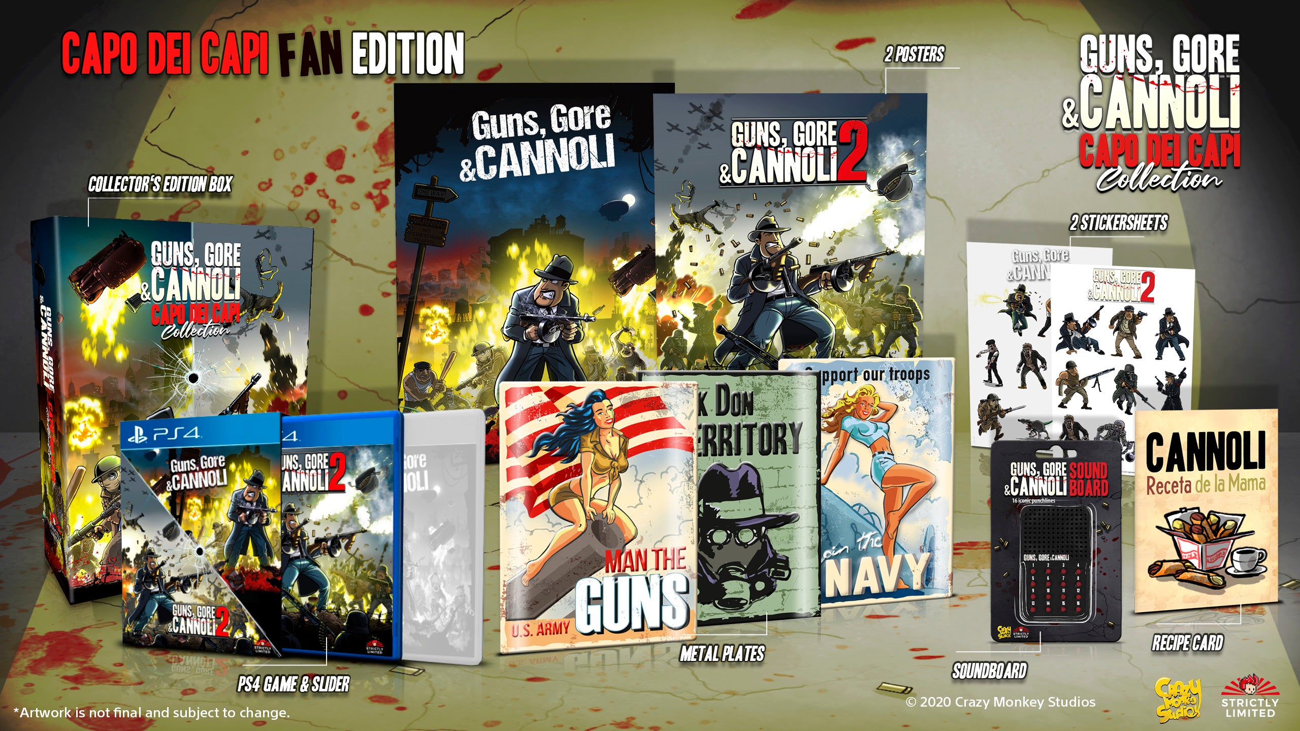 strictly-limited-guns-gore-cannoli-2-ps4-fan-edition-capo image 2