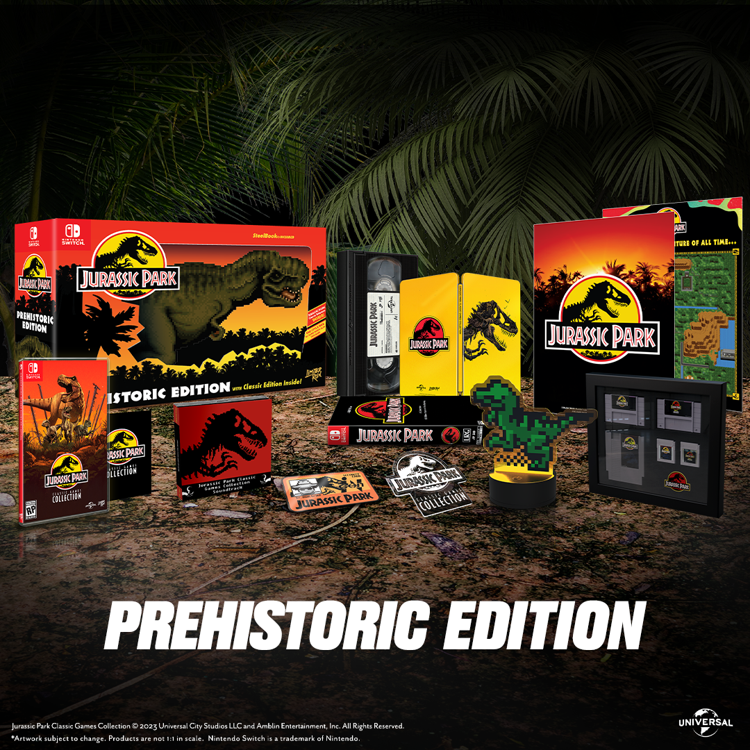 limited-run-jurassic-park-prehistoric-edition-switch-steelbook image 2
