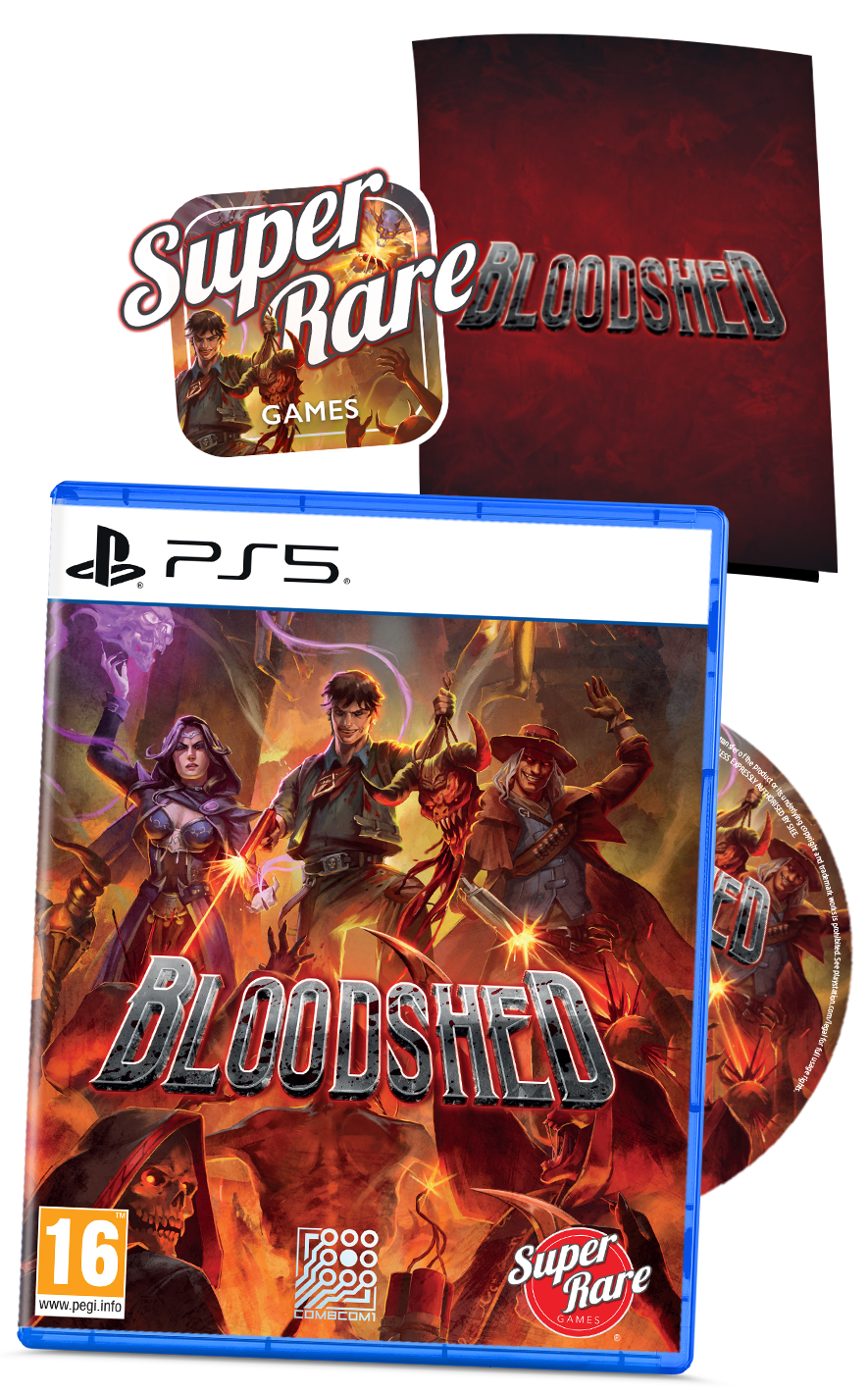 super-rare-games-bloodshed-ps5-28-spiel-roguelite-disc-slipcover image 3