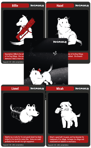 super-rare-games-tc-59-dogworld-sammelkarten-booster-3-karten image 1
