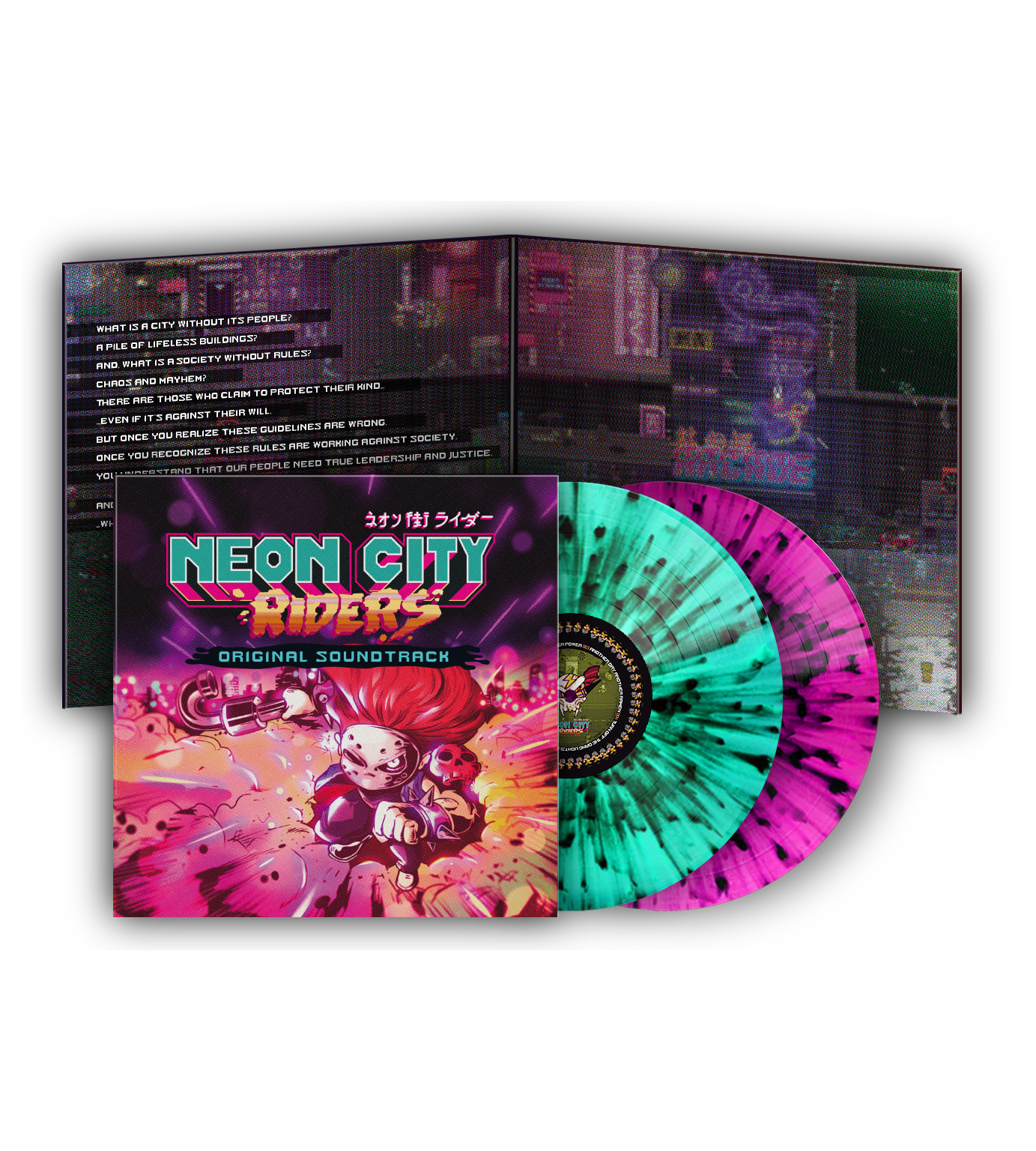 limited-run-neon-city-riders-2lp-vinyl-soundtrack-limitiert image 3