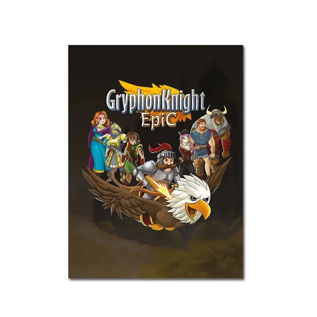 strictly-limited-gryphon-knight-epic-art-card-alu-druck-14x17-cm image 1