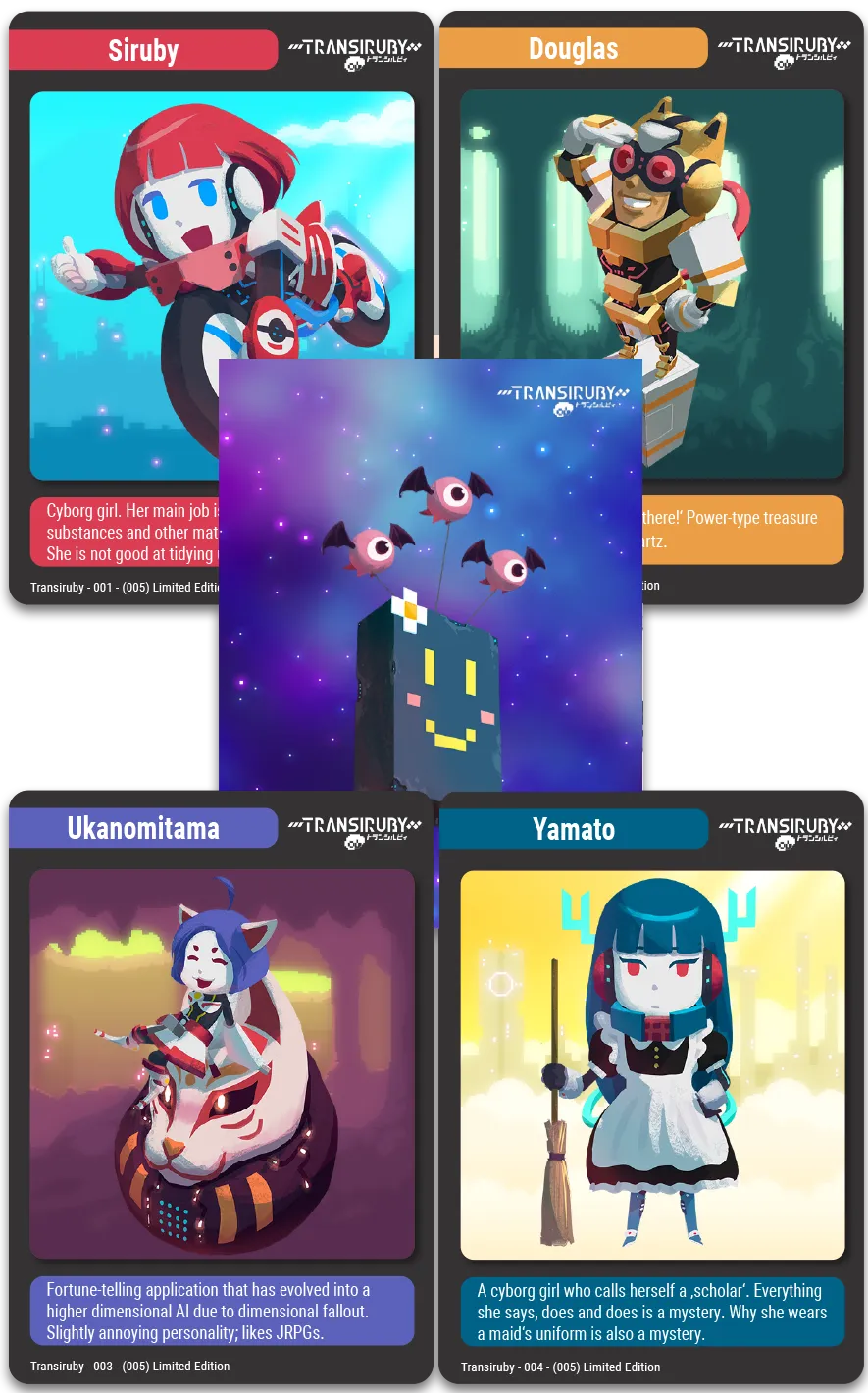 super-rare-tc-81-transiruby-trading-cards-booster-3-karten image 1