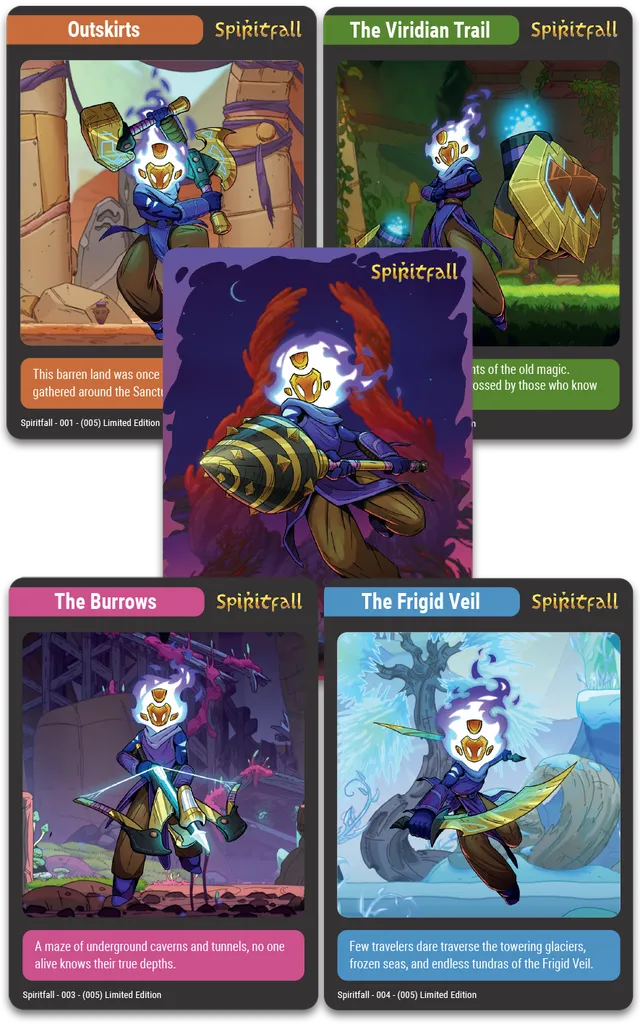 super-rare-games-tc-140-spiritfall-sammelkarten-booster-pack-3-karten image 1