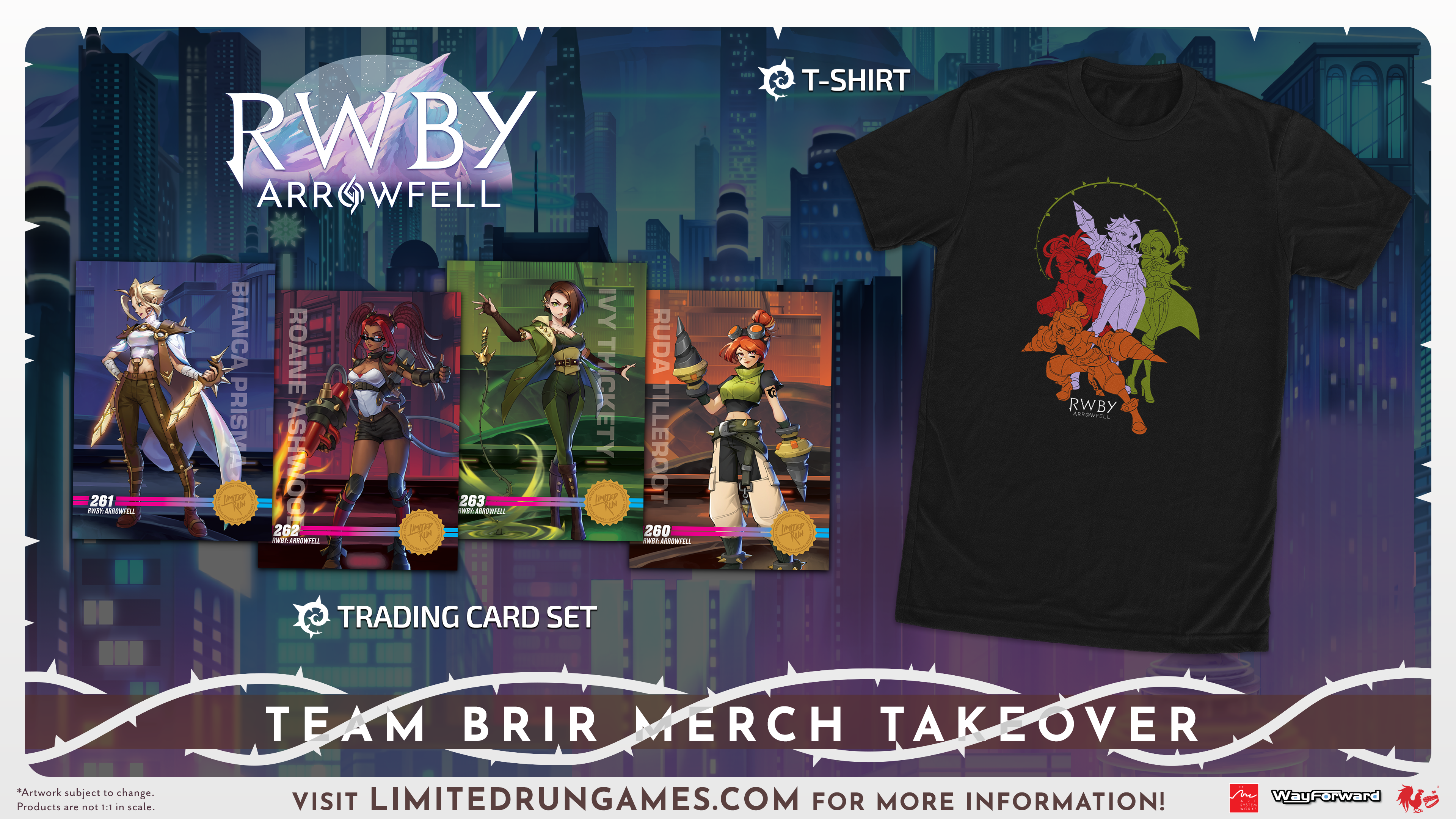 limited-run-games-rwby-arrowfell-team-brir-trading-cards-sammelkarten image 3