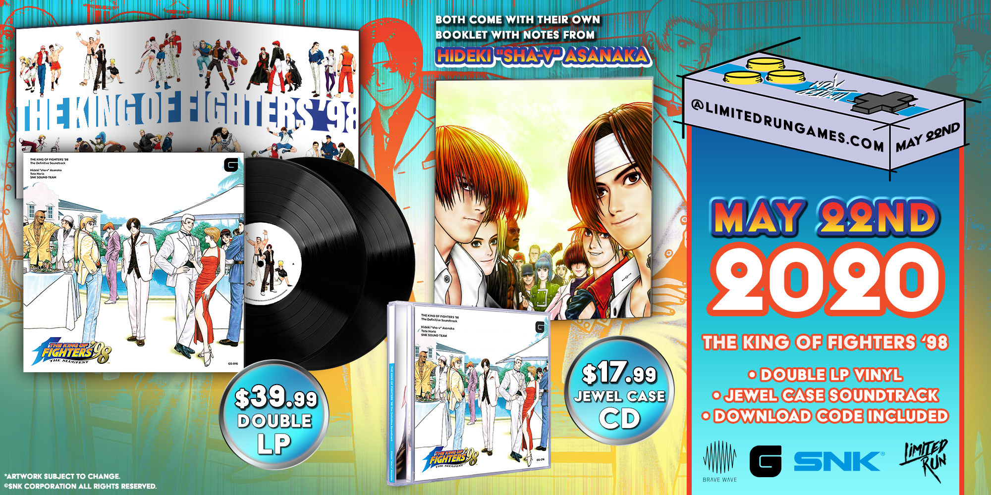 limited-run-the-king-of-fighters-98-2lp-vinyl-soundtrack image 4