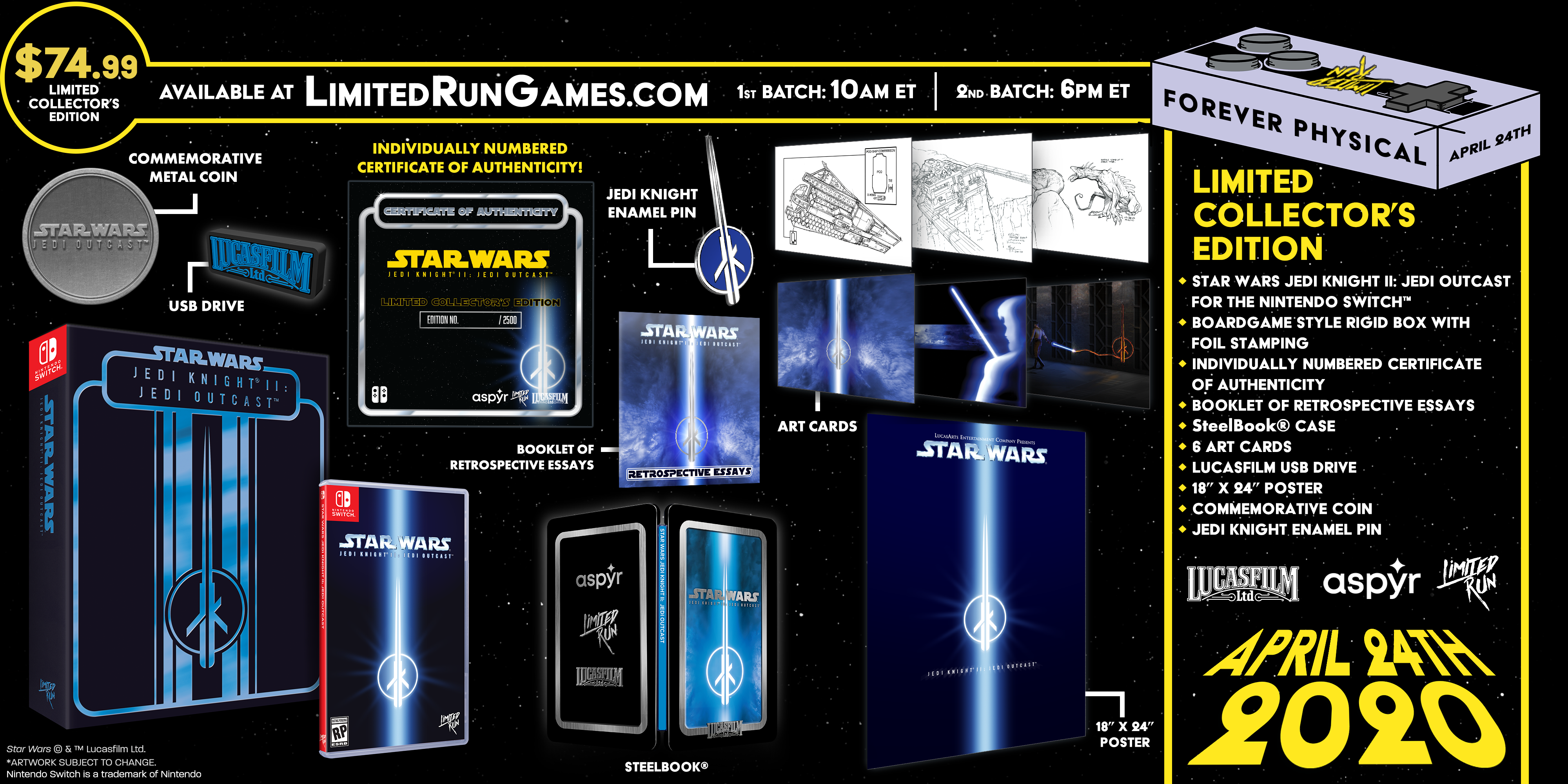 limited-run-69-star-wars-jedi-outcast-switch-spiel-premium-edition image 2