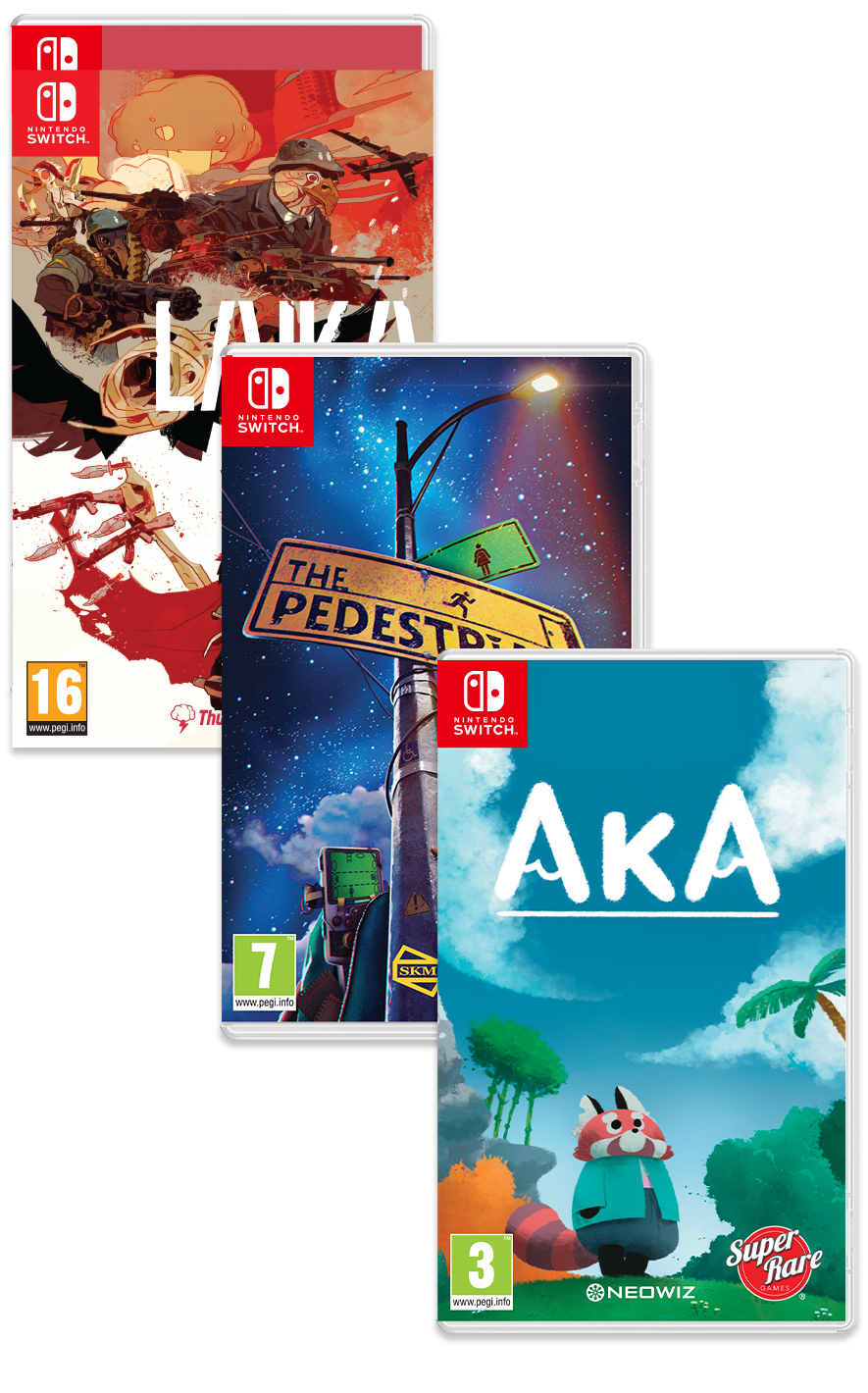 super-rare-pb-41-laika-pedestrian-aka-switch-spiele-3er-bundle image 1