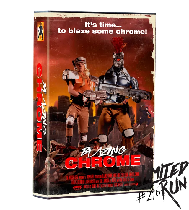 limited-run-296-blazing-chrome-vhs-edition-ps4-spiel-sammlerbox image 1
