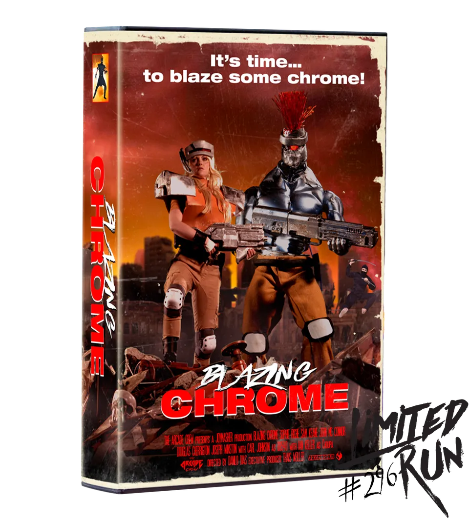 limited-run-296-blazing-chrome-vhs-edition-ps4-spiel-sammlerbox image 1