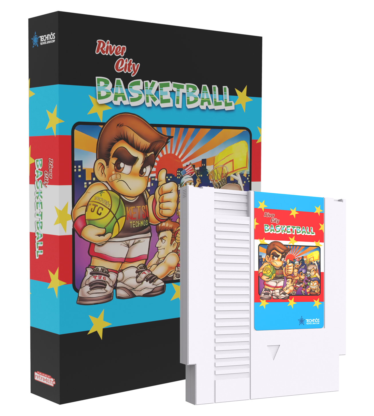 river-city-basketball-nes-spiel-modul-retro-sammler image 1