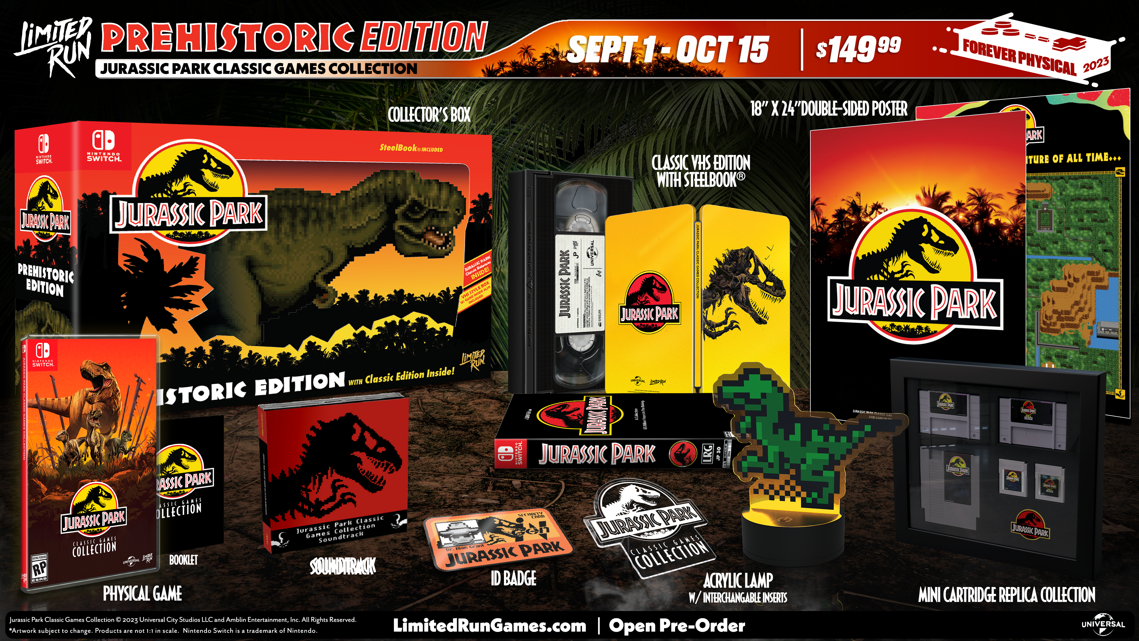 limited-run-jurassic-park-prehistoric-edition-switch-steelbook image 3