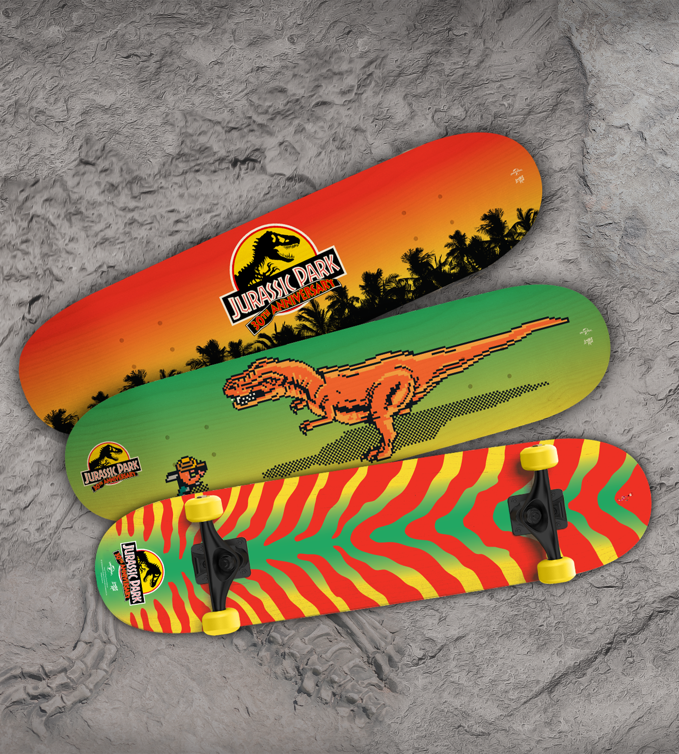 limited-run-jurassic-park-skate-deck-30th-anniversary-holz image 2