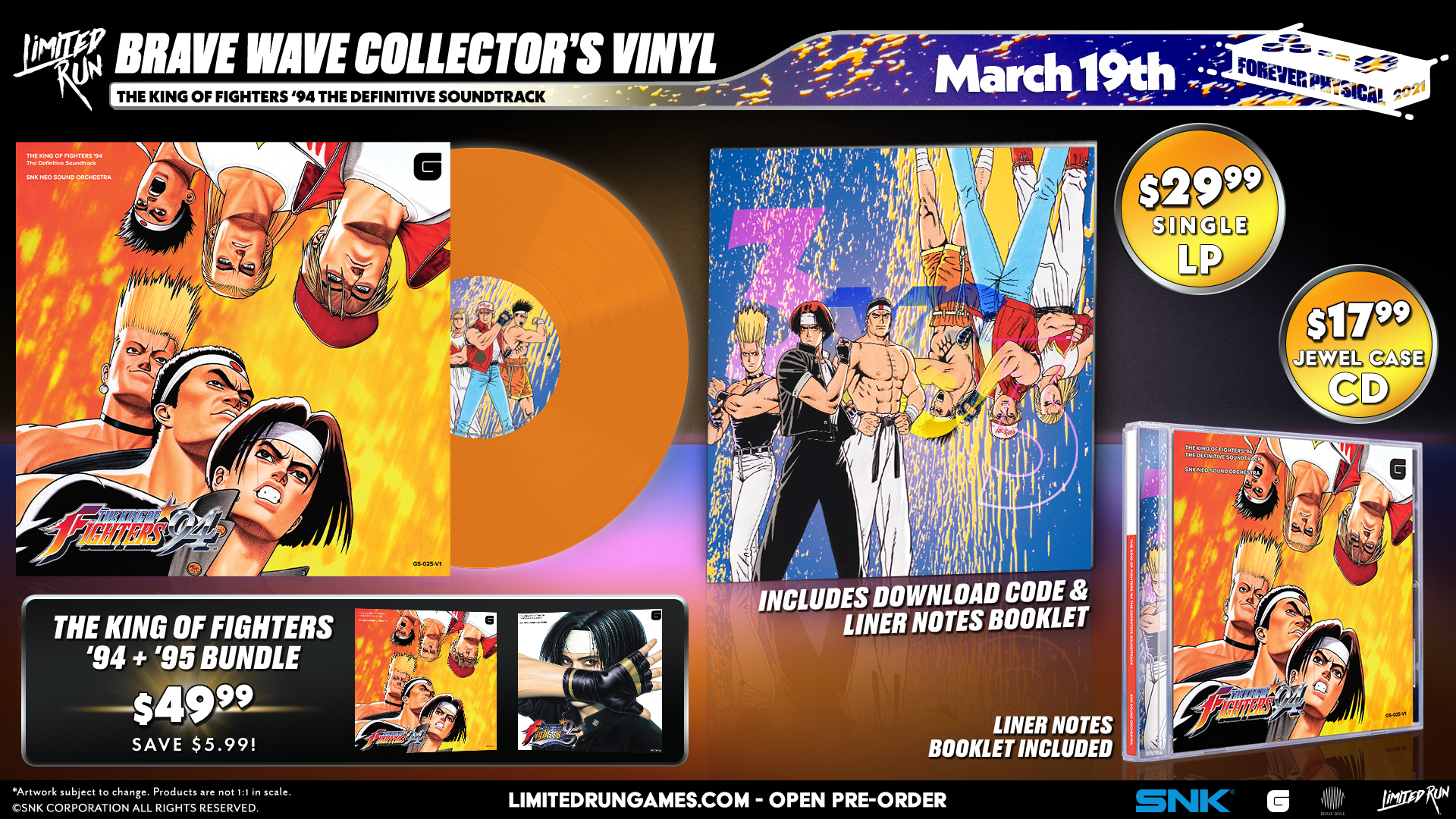 limited-run-the-king-of-fighters-94-soundtrack-vinyl-schallplatte image 4