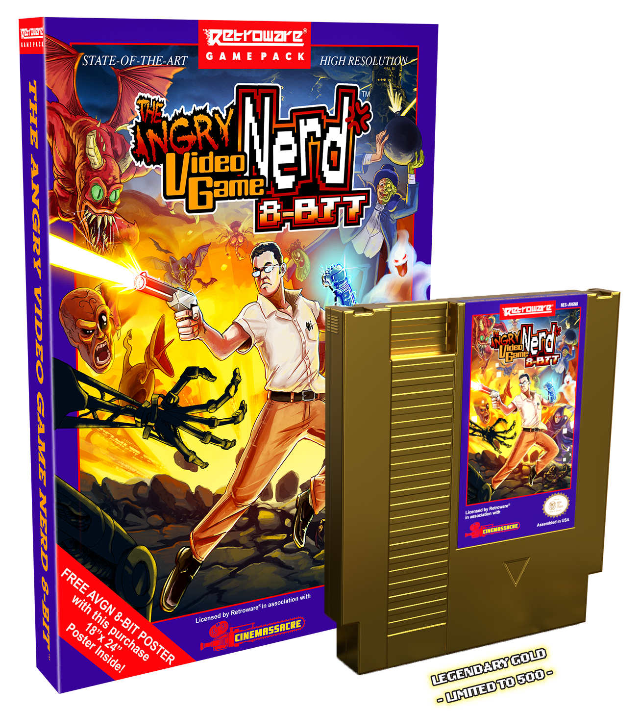 limited-run-avgn-8-bit-limited-edition-nes-modul-gold image 3