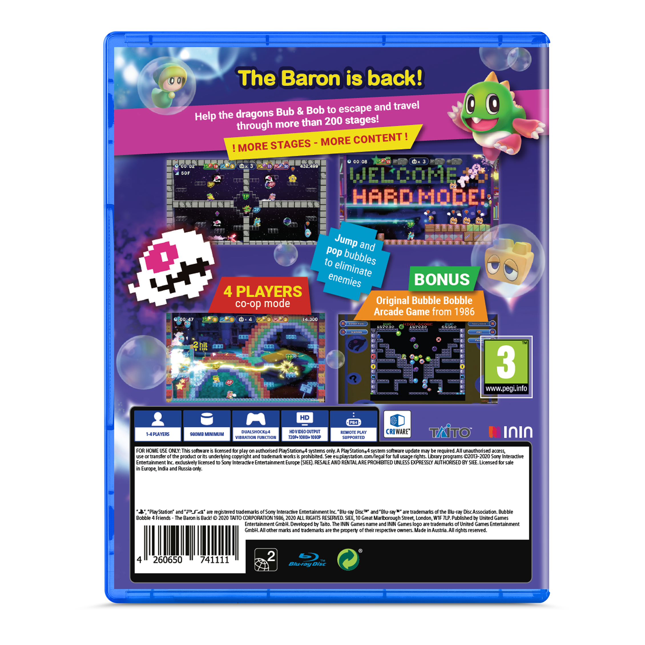 inin-bubble-bobble-4-friends-baron-is-back-ps4-spiel-multiplayer image 2