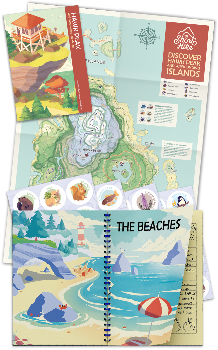 super-rare-games-gb-74-a-short-hike-guidebook-bundle-46-seiten image 1