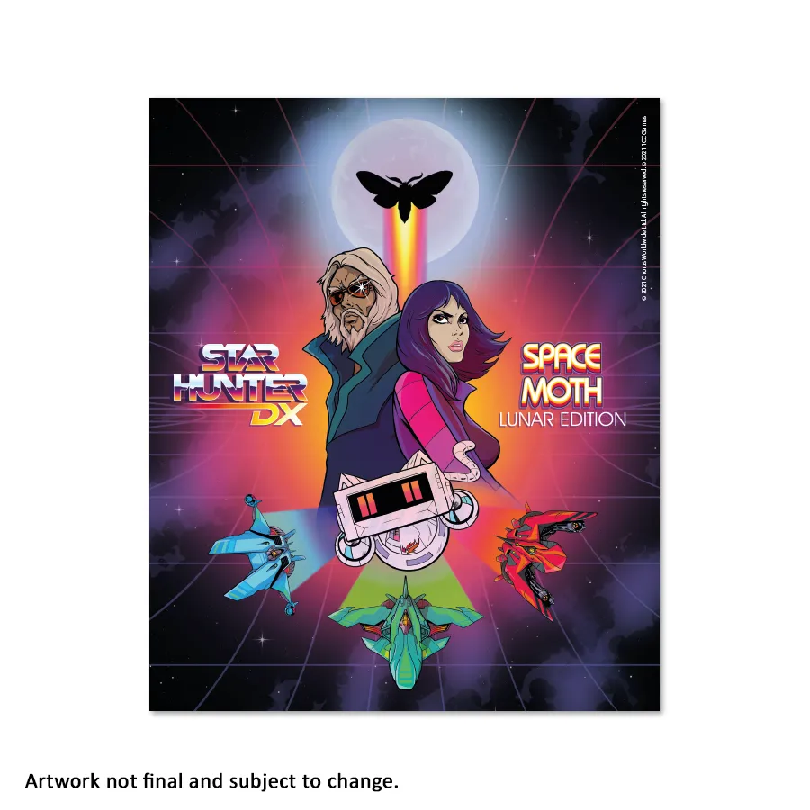 strictly-limited-star-hunter-dx-space-moth-art-card-alu-14x17cm image 1