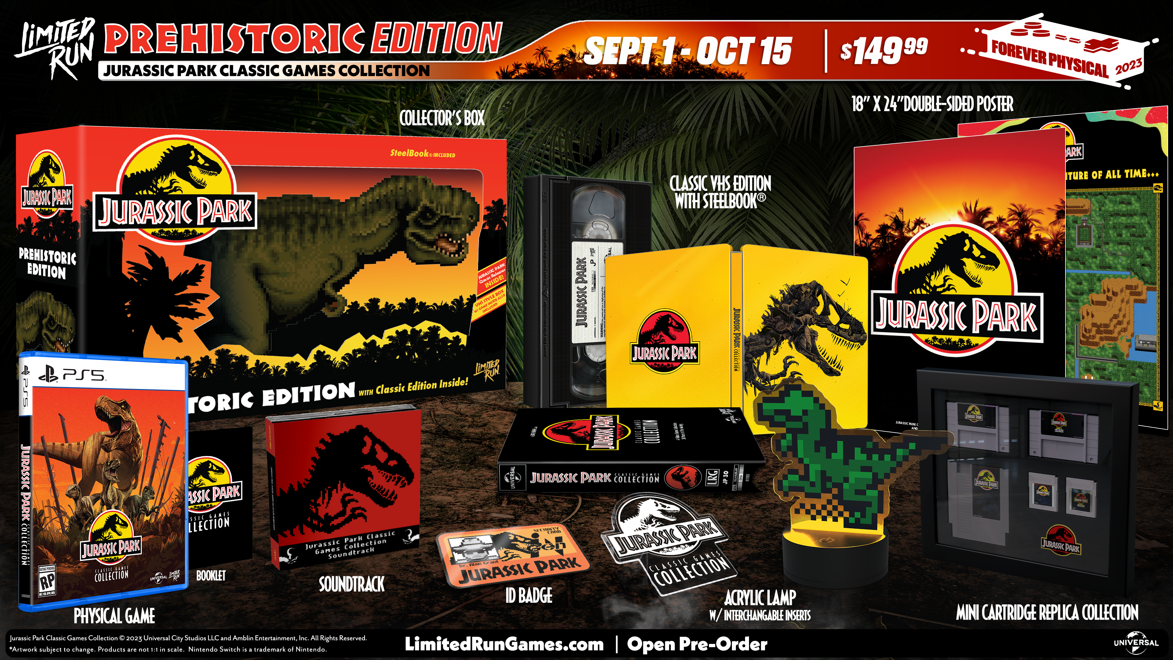 limited-run-jurassic-park-classic-games-ps5-spiel-prehistoric-edition image 3