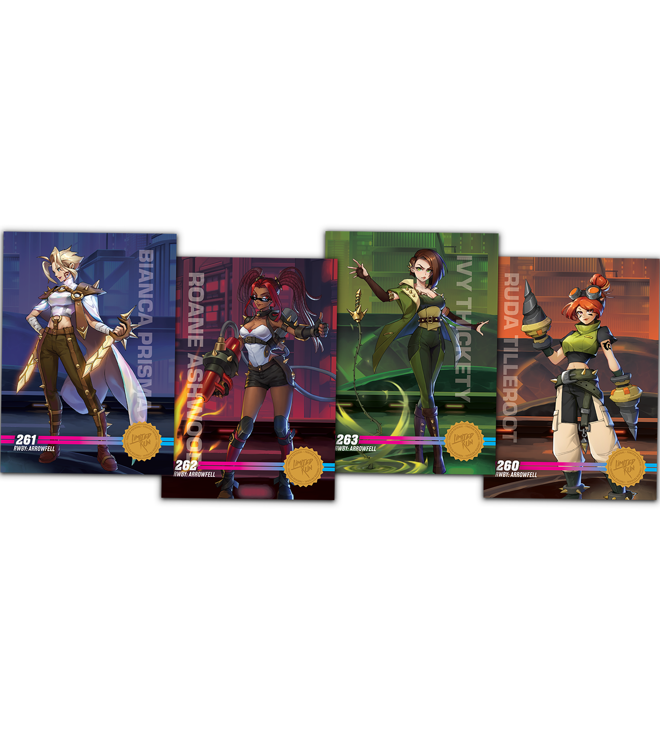 limited-run-games-rwby-arrowfell-team-brir-trading-cards-sammelkarten image 1