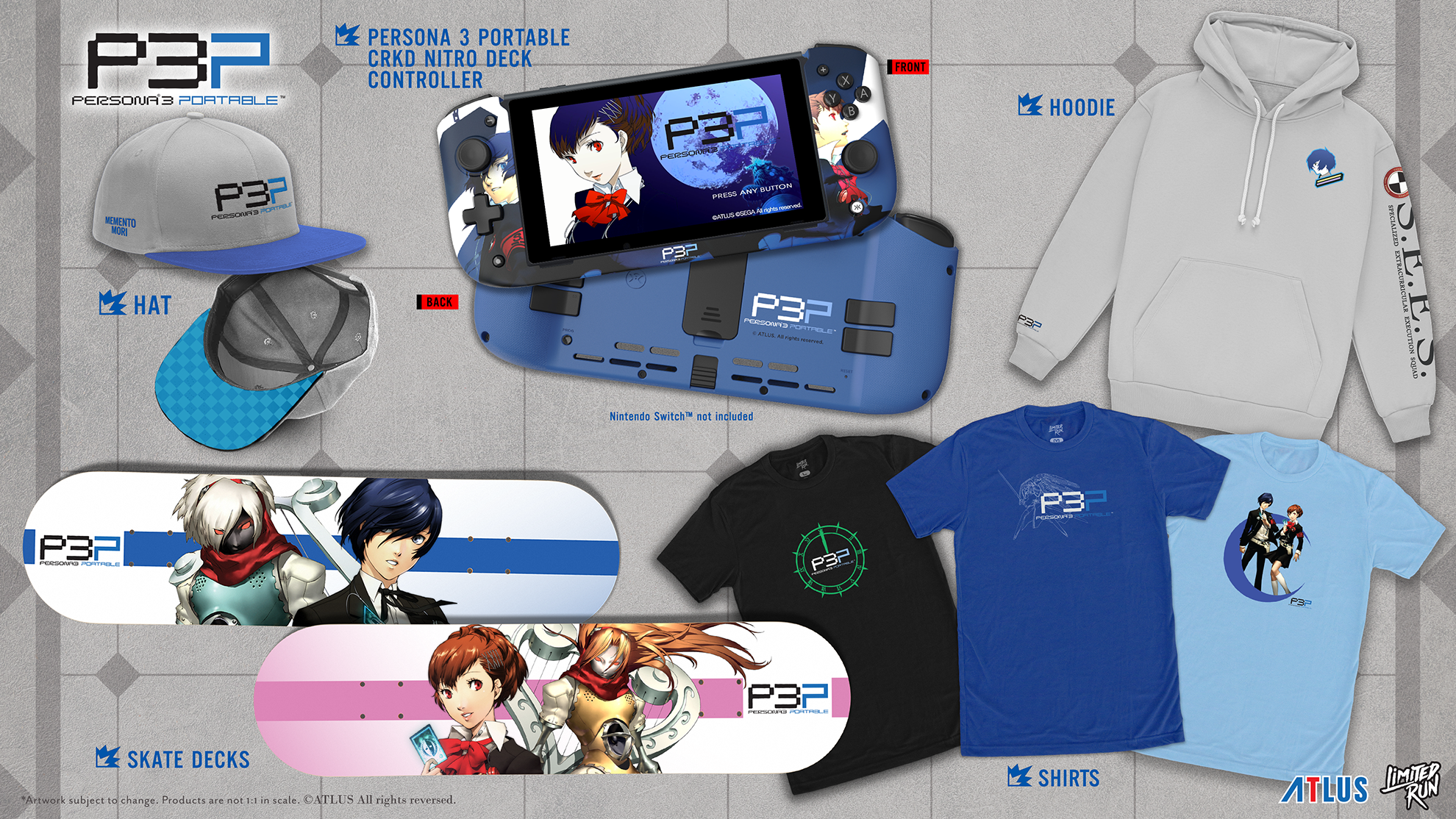 persona-3-portable-hoodie-kapuzenpulli-schwarz-gr-en-xs-3x image 3
