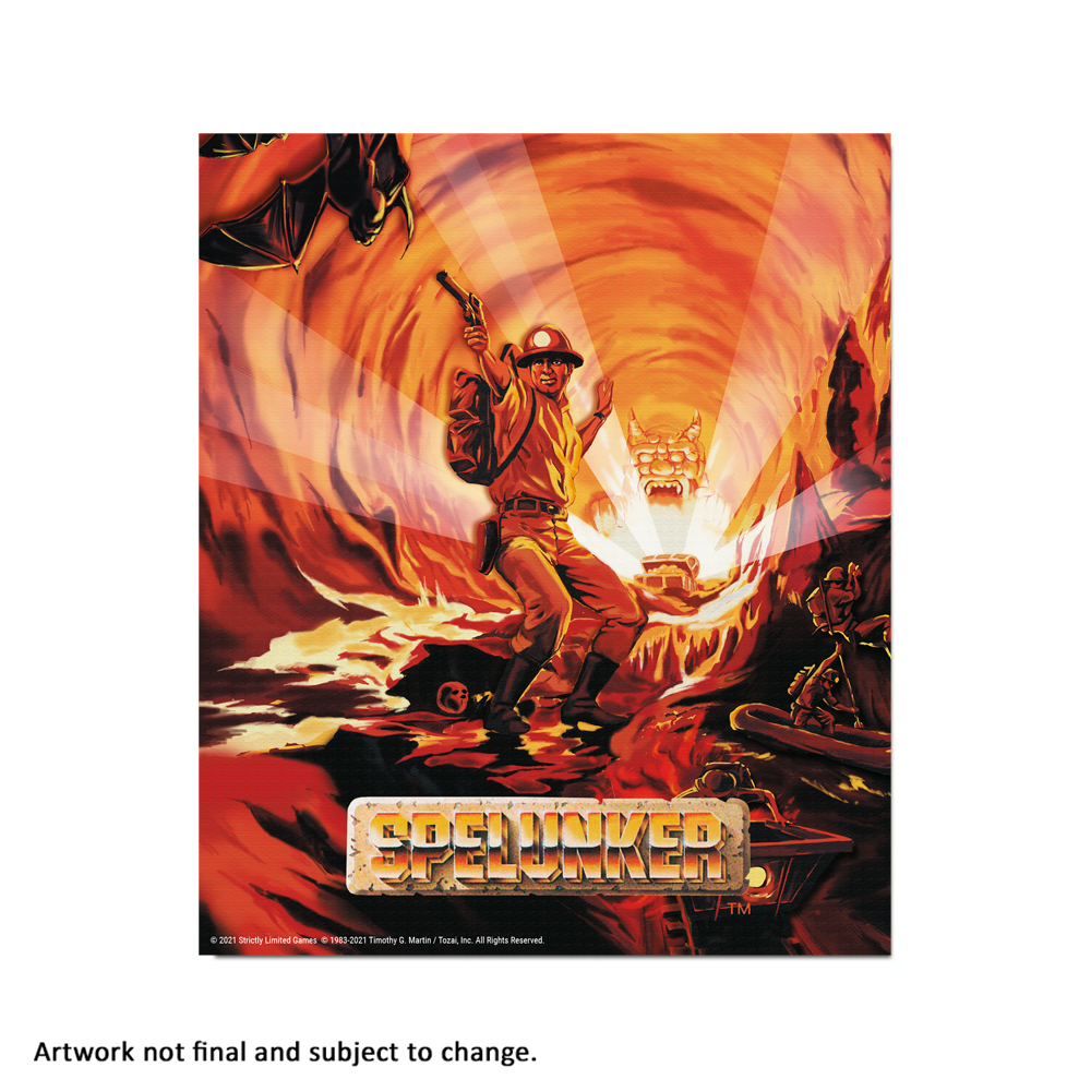 strictly-limited-spelunker-hd-retro-art-card-alu-14x17-limitiert image 1