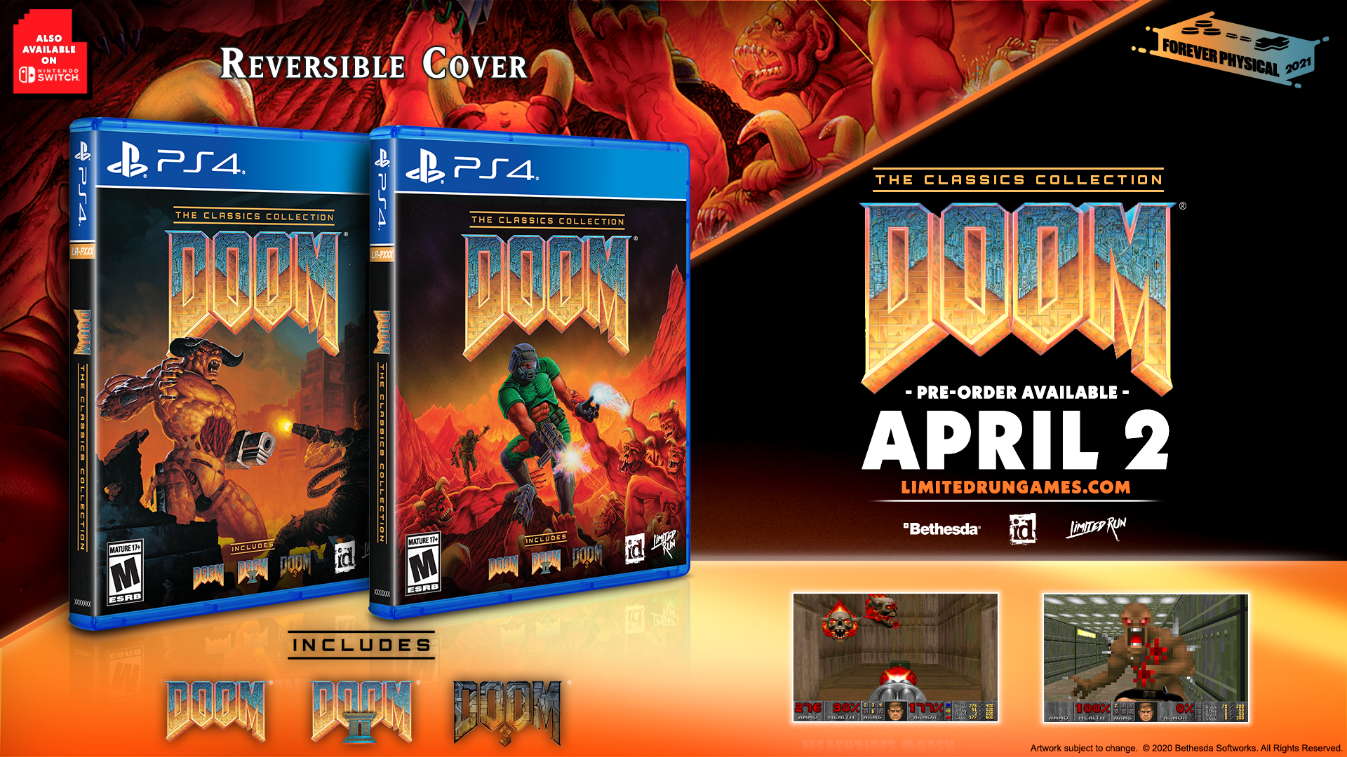 limited-run-395-doom-classics-collection-ps4-spiel-shooter image 3