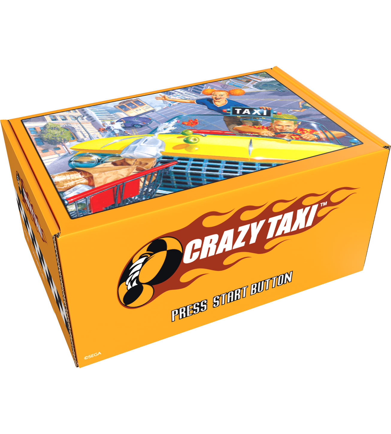 crazy-taxi-card-storage-box-sammelkarten-aufbewahrung-merch image 1