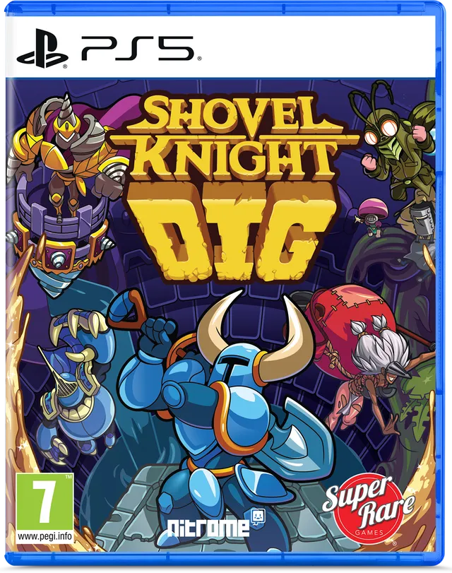 super-rare-games-shovel-knight-dig-ps5-21-spiel-disc-slipcover image 1