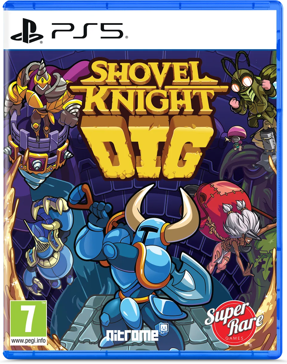 super-rare-games-shovel-knight-dig-ps5-21-spiel-disc-slipcover image 1
