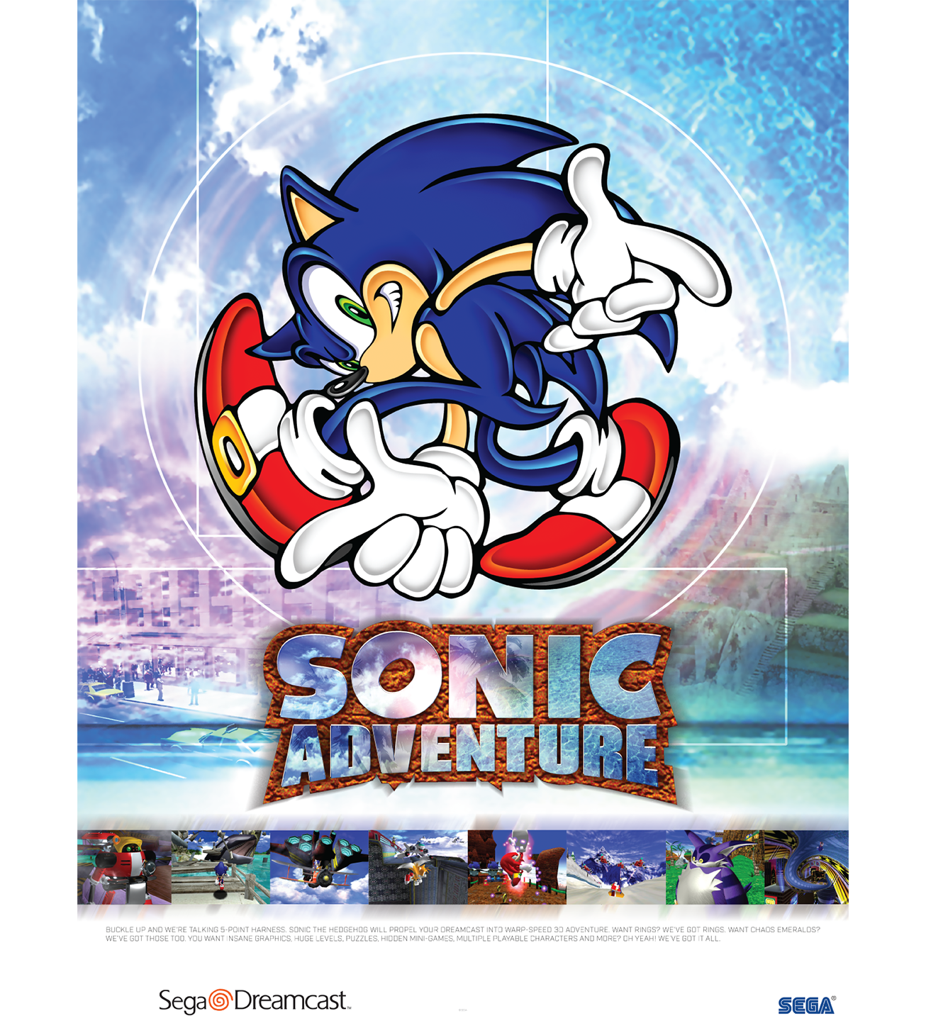 limited-run-sonic-adventure-poster-wandbild image 1