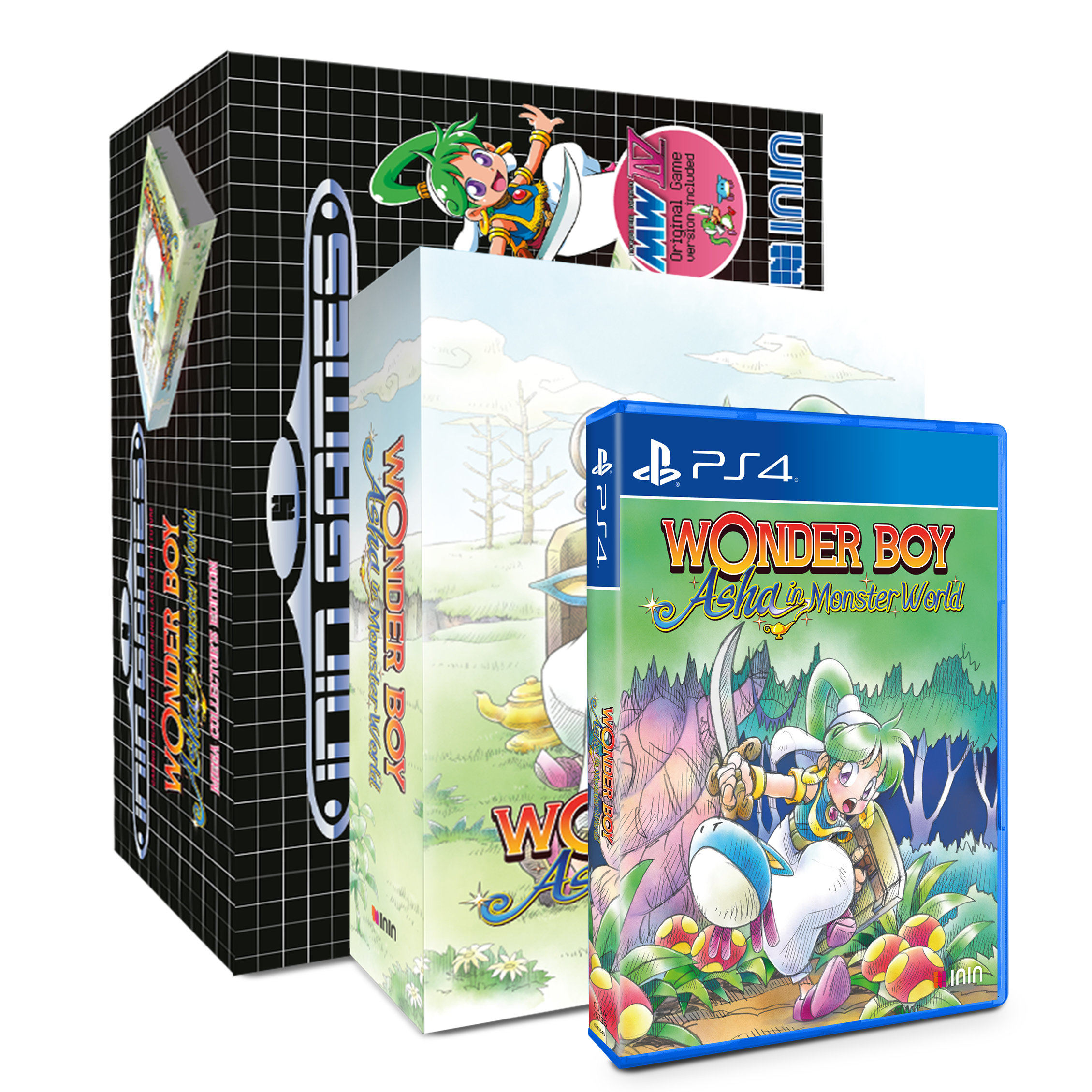 inin-games-wonder-boy-asha-in-monster-world-ps4-spiel-mega-collector-s-edition image 1