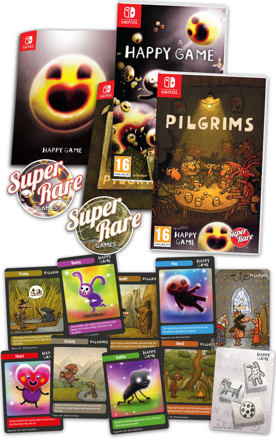 super-rare-games-happy-game-pilgrims-switch-spiel-srg-93-2-in-1 image 2