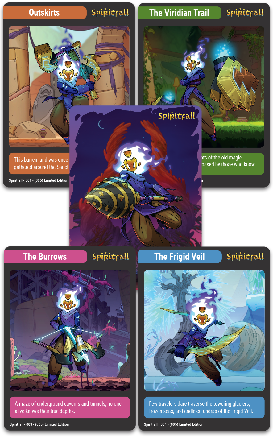 super-rare-games-tc-140-spiritfall-sammelkarten-booster-pack-3-karten image 1