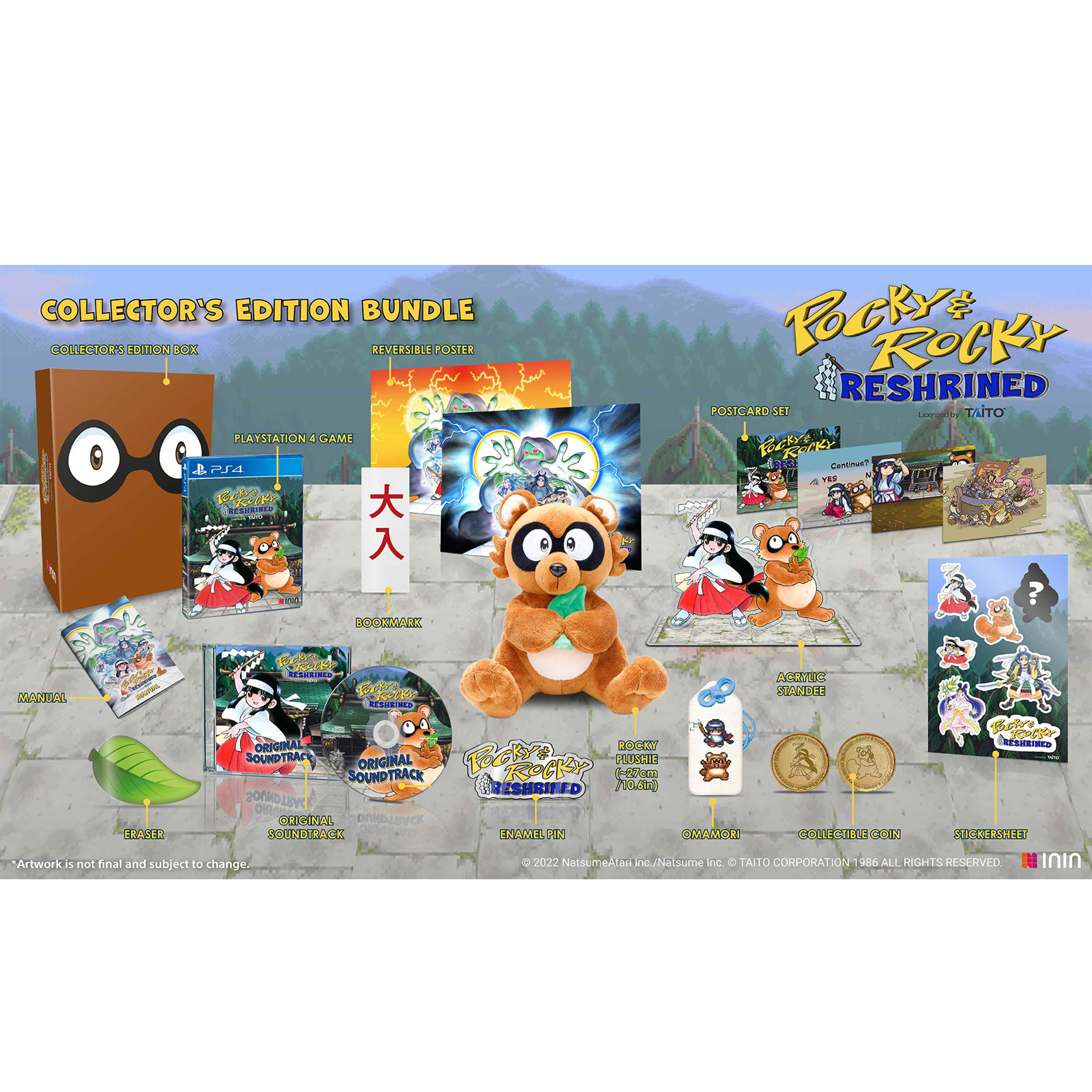 pocky-rocky-reshrined-collector-s-edition-ps4-spiel-plushie-bundle-koop image 4