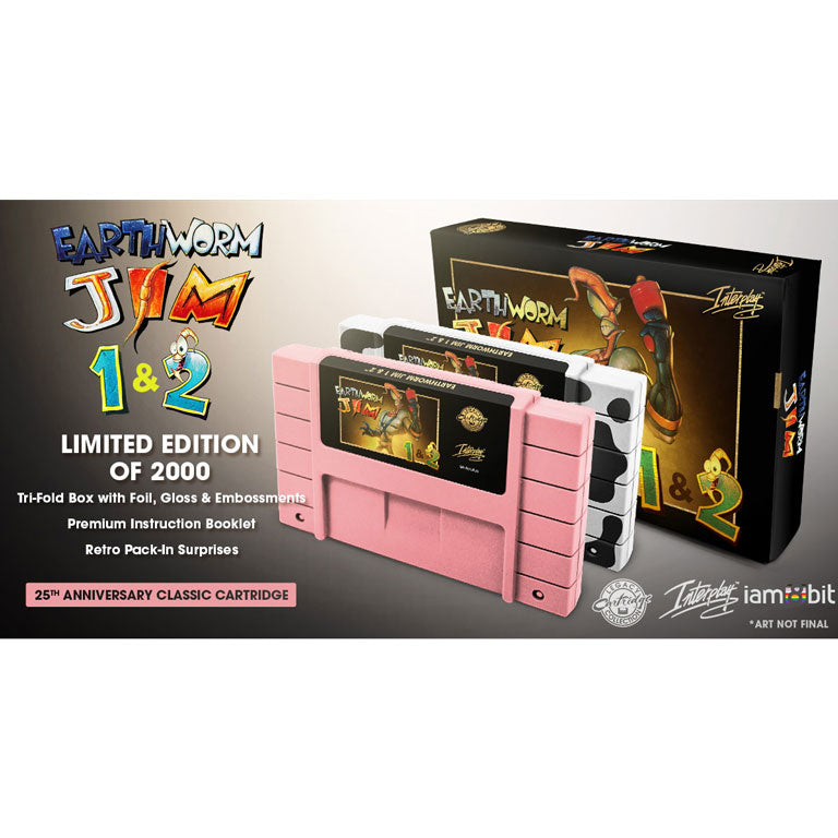 iam8bit-legacy-earthworm-jim-1-2-snes-modul-25th-anniversary image 2