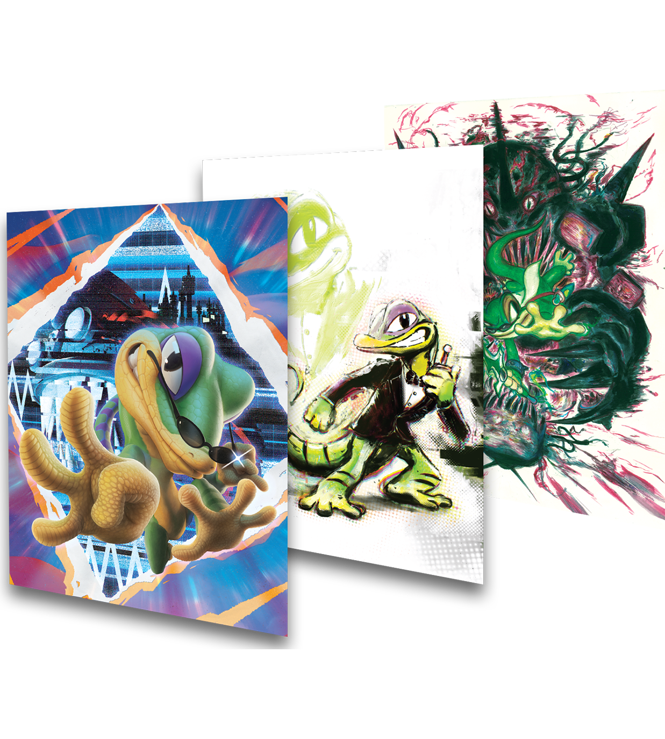 limited-run-gex-trilogy-kunstdruck-set-3-prints image 1