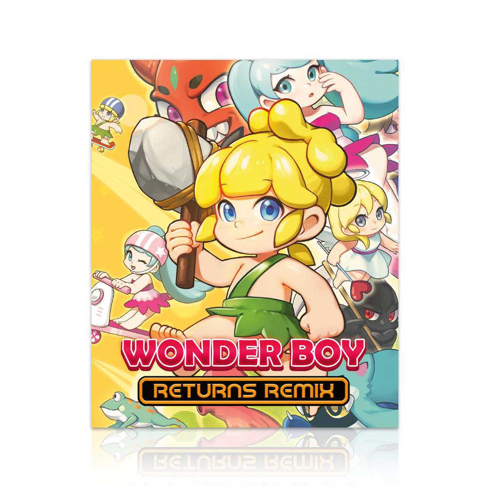 strictly-limited-art-card-wonder-boy-returns-remix-alu-druck-14x17 image 1