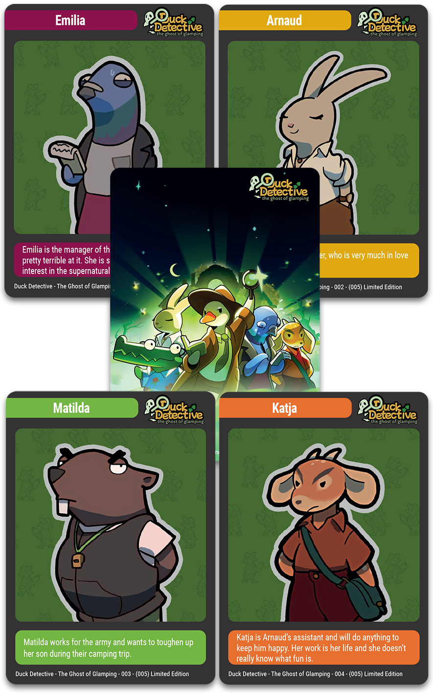 super-rare-games-tc-151-duck-detective-ghost-of-glamping-cards image 1