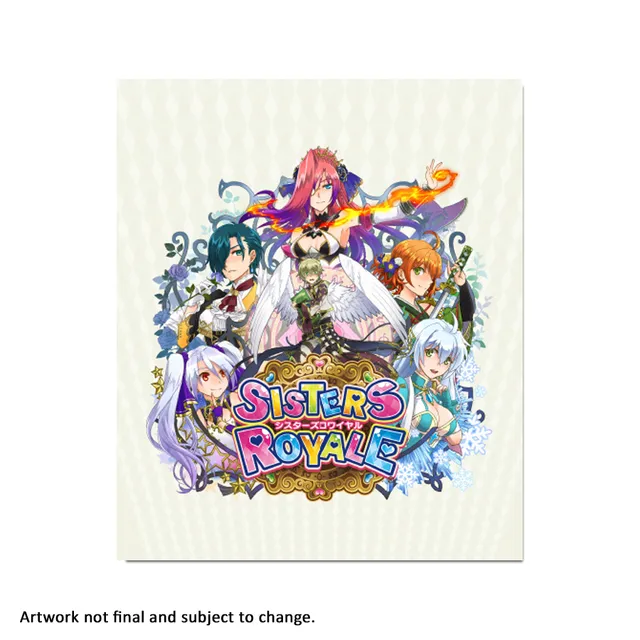 strictly-limited-games-sisters-royale-white-art-card-alu-platte-14x17cm image 1