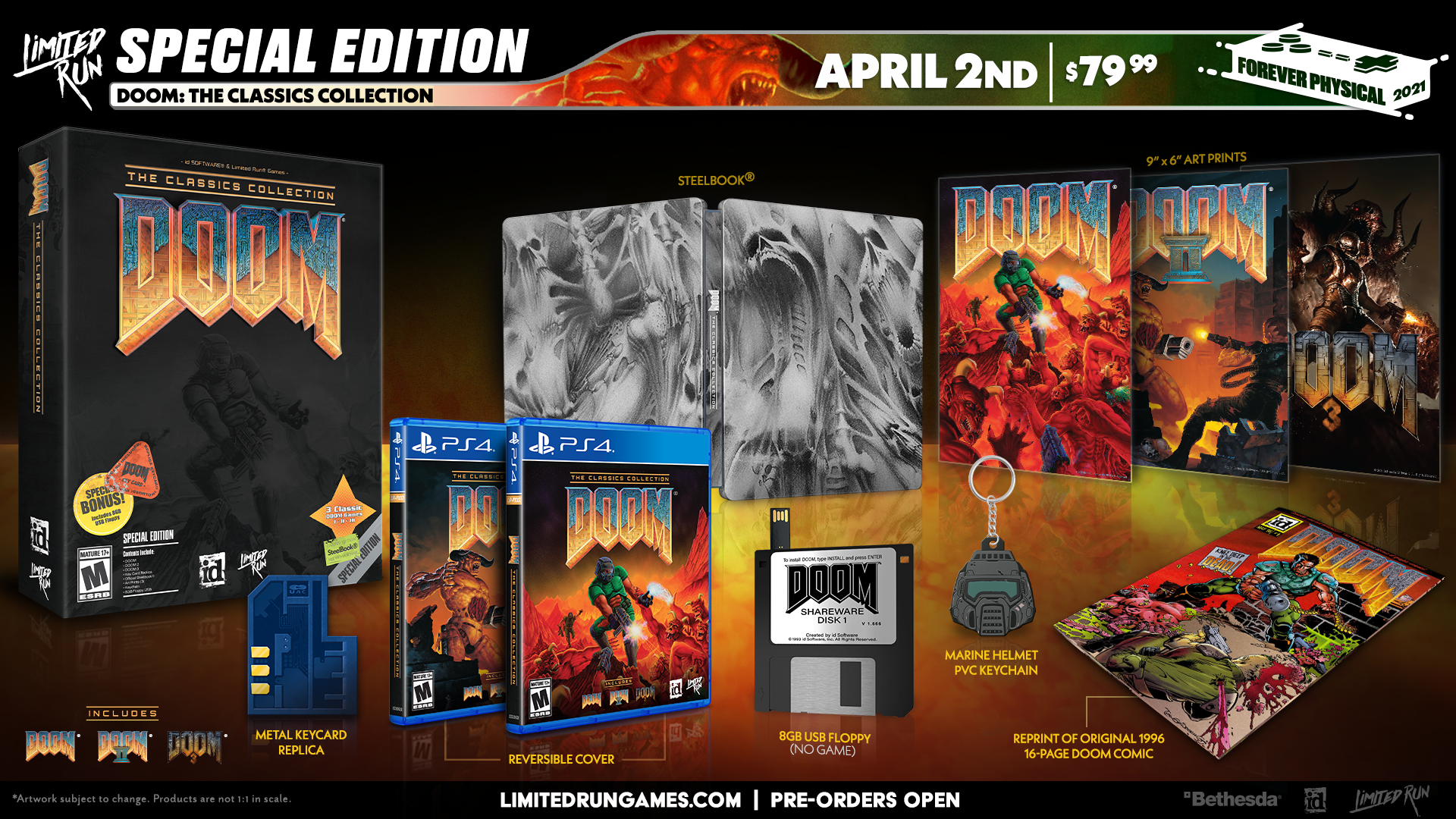 limited-run-games-395-doom-classics-collection-ps4-spiel-special-edition image 2
