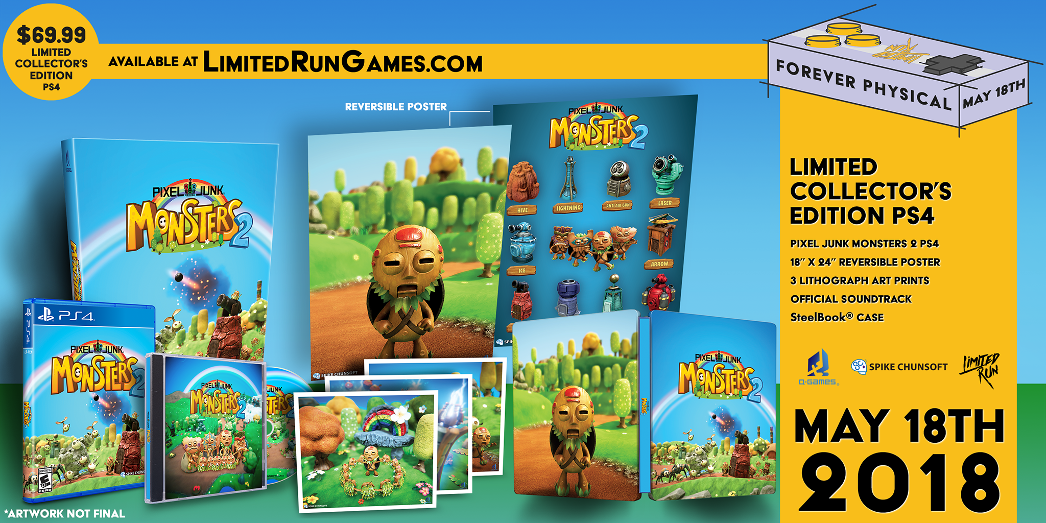 limited-run-pixeljunk-monsters-2-150-ps4-collector-steelbook image 2