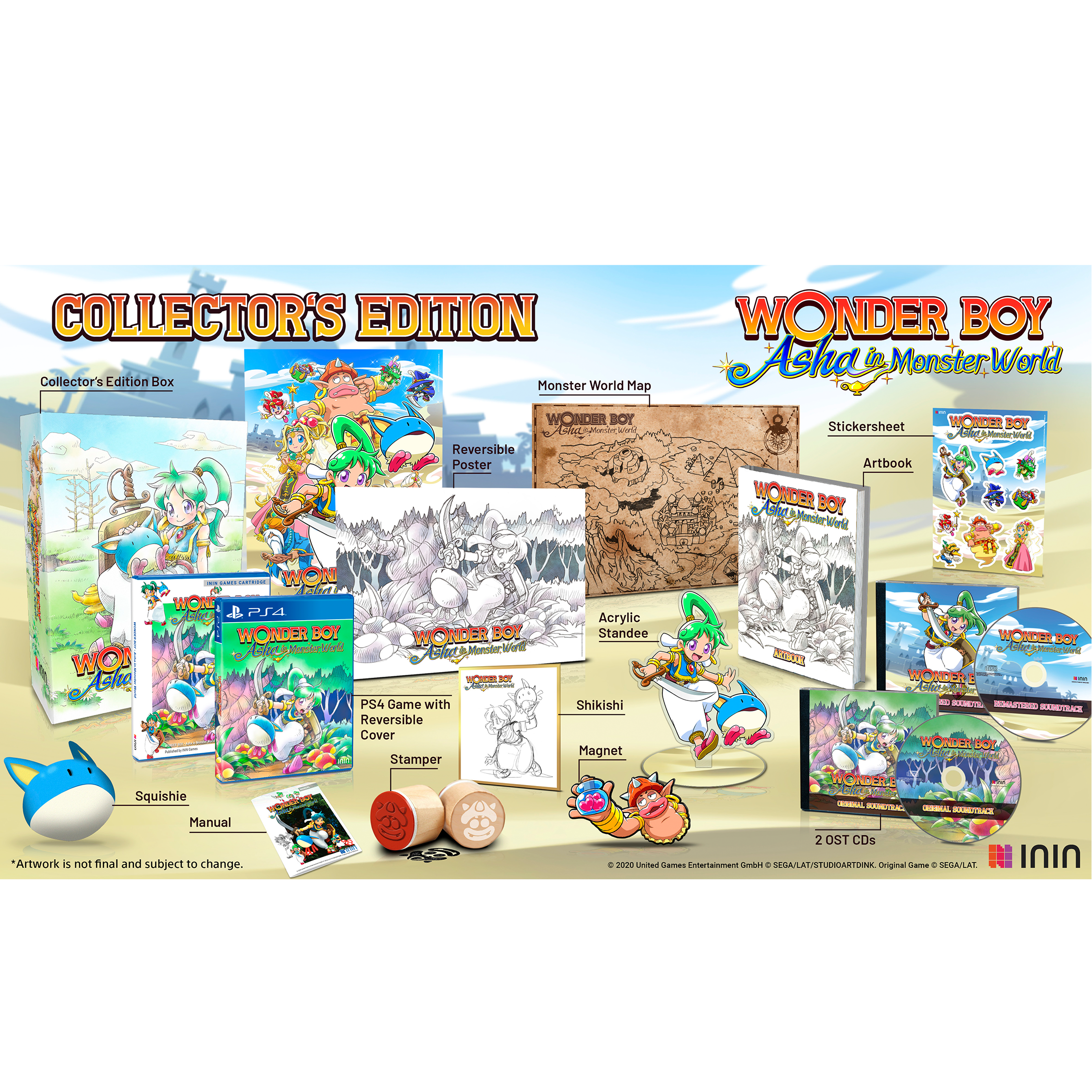 inin-wonder-boy-asha-in-monster-world-ps4-collector-s-edition image 2