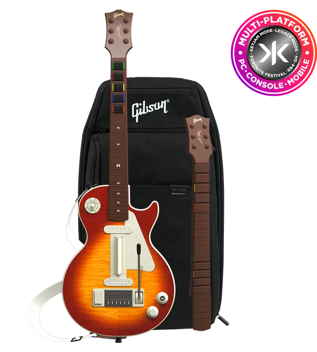 crkd-gibson-les-paul-cherry-gitarrencontroller-pro-bundle image 1
